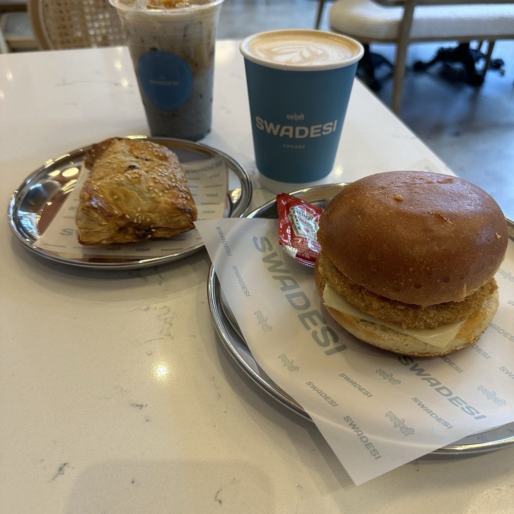 Swadesi Cafe - Paneer bhurji puff and breakfast sandwich - Bakeries Near Me - Chicago, Illinois Swadesi Cafe - Paneer bhurji puff and breakfast sandwich - Bakeries Near Me - Chicago, Illinois