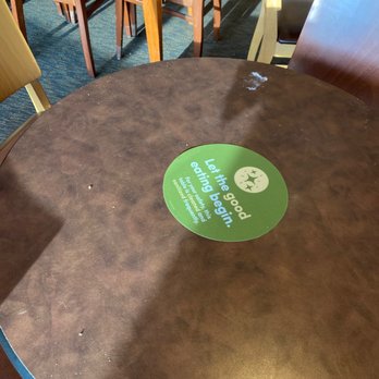 Panera Bread - Dirty table, no one has dusted in quite awhile! - Sandwiches Near Me - Sandusky, Ohio
