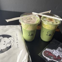 Matcha banana and Crème Brûlée matcha Matcha banana and Crème Brûlée matcha