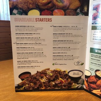 Beef 'O' Brady's - menu for a restaurant - American Near Me - Bartow, Florida