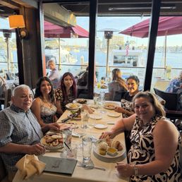 Dinner with my family at the Rusty Pelican.
