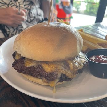 Agave Havensight - Smash burger - it's big but the patties had an unusual taste. - Sports Bars Near Me - Charlotte Amalie, Virgin Islands Agave Havensight - Smash burger - it's big but the patties had an unusual taste. - Sports Bars Near Me - Charlotte Amalie, Virgin Islands