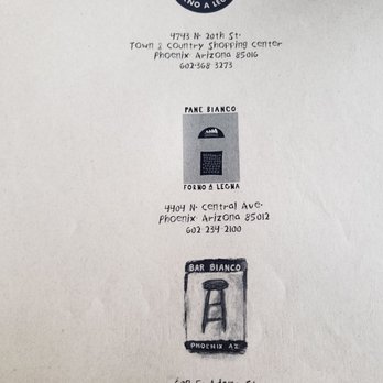 Pizzeria Bianco - Menu - Pizza Near Me - Phoenix, Arizona Pizzeria Bianco - Menu - Pizza Near Me - Phoenix, Arizona