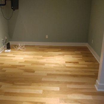 Installed A New Floating Engineered Wood Floor In This Basement
