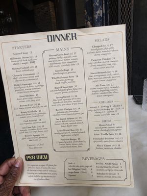 Menu photo 2 Per Diem - Financial District San Francisco, CA