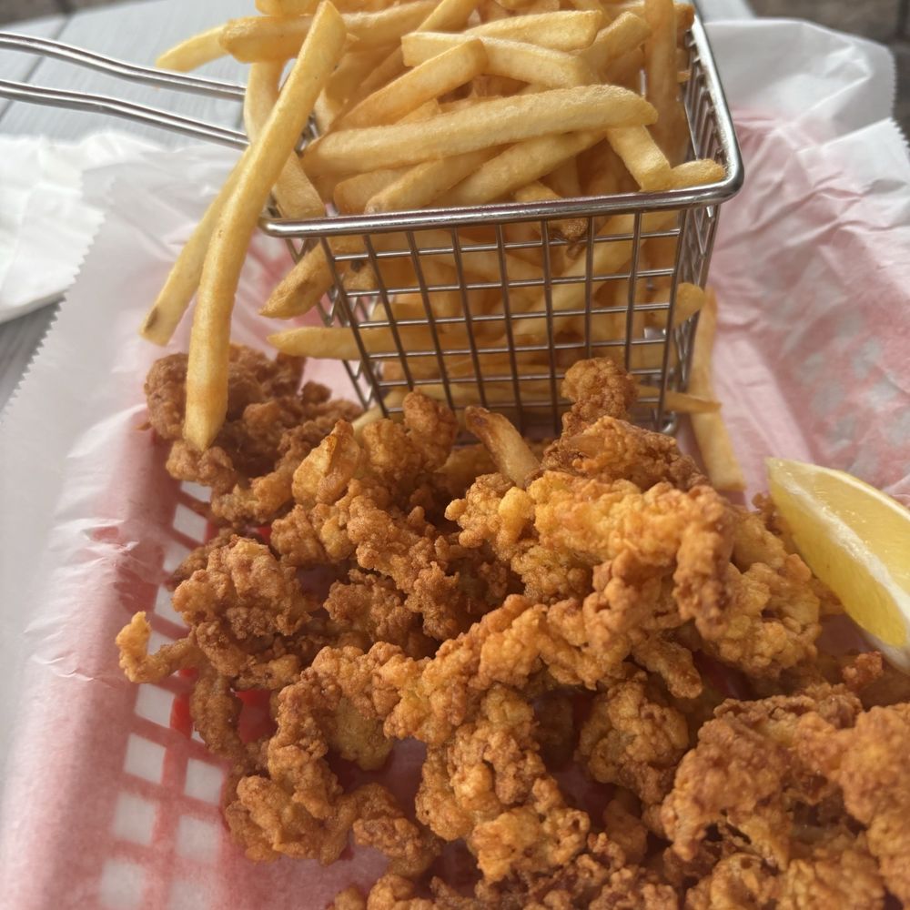 Mom's Nothing Fancy - Fried Clam Strips Platter - Seafood Near Me - Southington, Connecticut Mom's Nothing Fancy - Fried Clam Strips Platter - Seafood Near Me - Southington, Connecticut