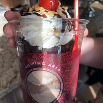 Smallcakes 30A - Smashcake with hot fudge sundae cupcake and cookies and cream ice cream - Cupcakes Near Me - Seacrest Beach, Florida