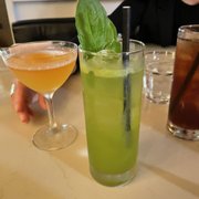 Photo of Rosalie Italian Soul - Houston, TX, United States. Queen Bey and the Gin and green tea kinda drink