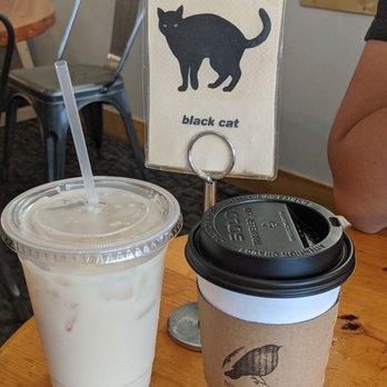 Blackbird Cafe - London fog and cafe au lait. Adorable order markers! - Coffee & Tea Near Me - Valparaiso, Indiana