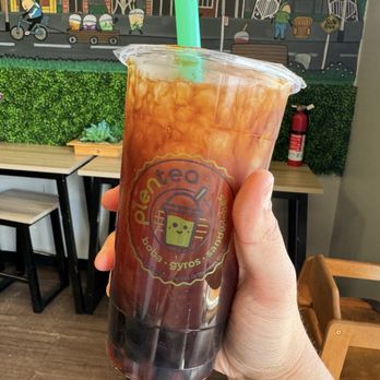 Plentea - Watermelon fruit tea refresher with brown sugar and boba - Bubble Tea Near Me - Thornton, Colorado Plentea - Watermelon fruit tea refresher with brown sugar and boba - Bubble Tea Near Me - Thornton, Colorado