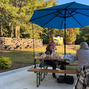 Awkward Brewing - a woman and a child sitting at a picnic table - Brewpubs Near Me - Fayetteville, Georgia Awkward Brewing - a woman and a child sitting at a picnic table - Brewpubs Near Me - Fayetteville, Georgia