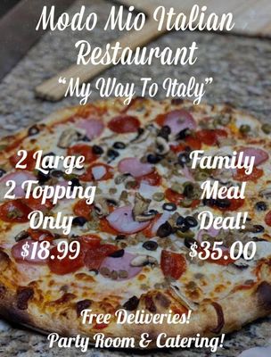 Menu photo 1 Modo Mio Italian Restaurant McAlester, OK Menu photo 1 Modo Mio Italian Restaurant McAlester, OK