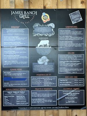 Menu photo 5 James Ranch Grill Durango, CO