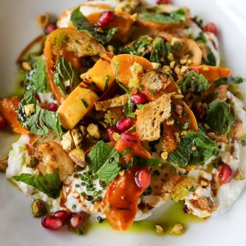 Bellwether Bar - Burrata Panzanella- Roasted Delicata Squash, Pomegranate, Pistachio - Bars Near Me - Portland, Oregon