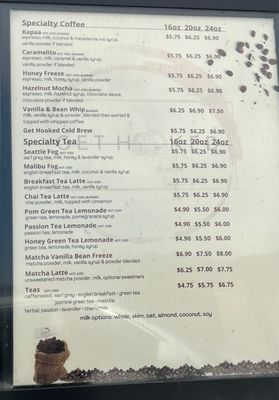 Menu photo 5 Get Hooked, A Coffee & Bagel Company Simi Valley, CA