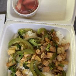 Up Fresh Kitchen - Teriyaki chicken bowl side Fruit Cup
