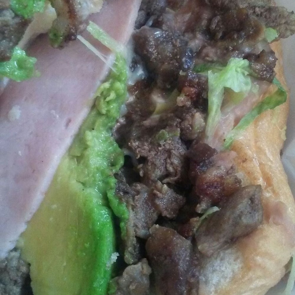 Taco More - Inside the bistek torta - Tacos Near Me - Austin, Texas Taco More - Inside the bistek torta - Tacos Near Me - Austin, Texas