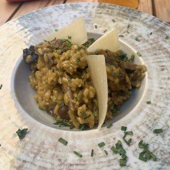 La Piazza - Wonderful mushroom risotto - Spanish Near Me - Alicante, A