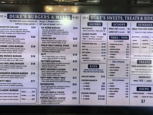Menu photo 2 Duke's Sweet's and Treat's Wasilla, AK Menu photo 2 Duke's Sweet's and Treat's Wasilla, AK