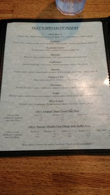 Menu photo 6 Oley's Pizza Fort Wayne, IN