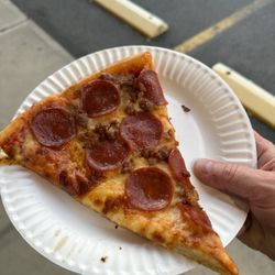 Tony's - Pepperoni and sausage slice