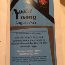 Harlequin Dinner Theater - Upcoming show Aug 2015