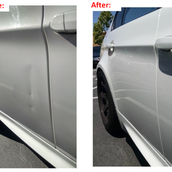 Dent Artist Paintless Dent Removal - 2009 BMW M3 before and after