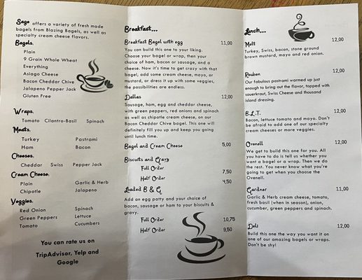 Menu photo 6 Sage Coffee House &  Bistro Quincy, WA