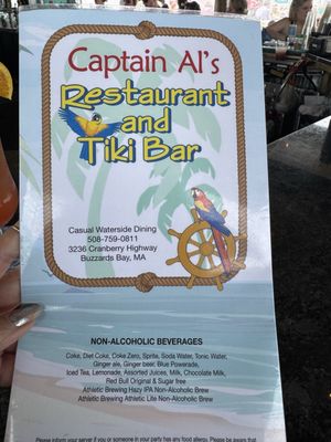 Menu photo 1 Captain Al's Restaurant & Tiki Bar Buzzards Bay, MA