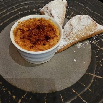 Stripsteak - Cream brulee with beignet is the perfect pair! - Steakhouses Near Me - Las Vegas, Nevada Stripsteak - Cream brulee with beignet is the perfect pair! - Steakhouses Near Me - Las Vegas, Nevada