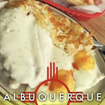 Cafe 66 - Country fried steak w/ sopapillas... AWESOME! - Mexican Near Me - Albuquerque, New Mexico