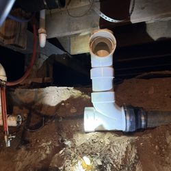 ASAP Sewer & Drain Cleaning | Green Bay - Plumbing pvc pipes to add a bathroom in Green Bay, Wisconsin.