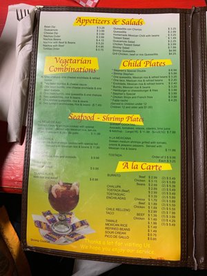 Menu photo 4 Cazadorez Mexican Restaurant Seminole, OK