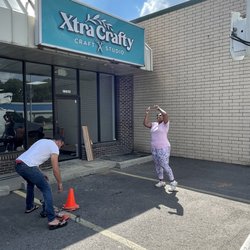 Xtra Crafty Design Studio - Store front signage