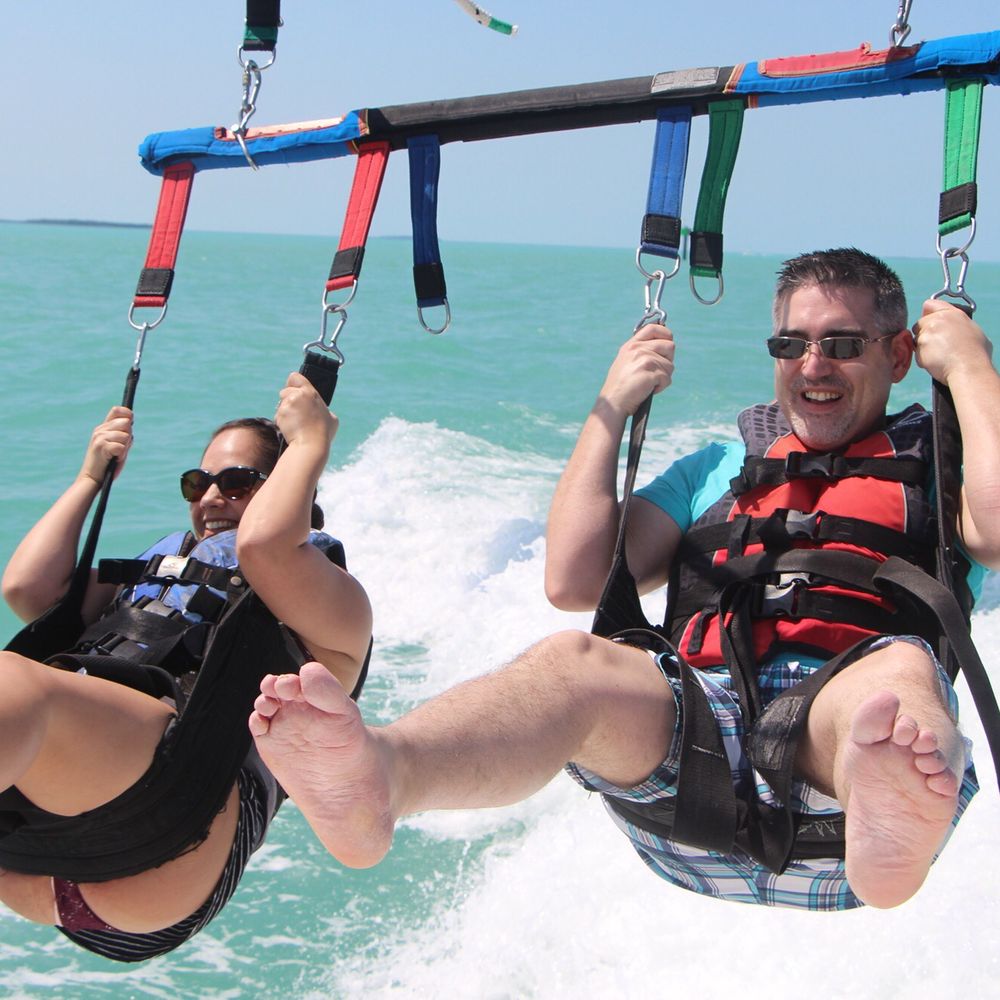 Sunset Watersports - The take off from a seated position on the boat - Tours Near Me - Key West, Florida Sunset Watersports - The take off from a seated position on the boat - Tours Near Me - Key West, Florida