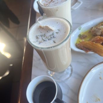 Banana Leaf - Lavender oat coffee - Breakfast & Brunch Near Me - El Cerrito, California Banana Leaf - Lavender oat coffee - Breakfast & Brunch Near Me - El Cerrito, California