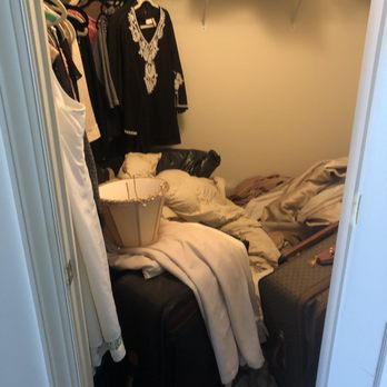 B. Organized - Closet before - Home Organization Near Me