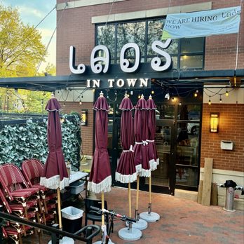 Laos In Town - Side Sign - Laotian Near Me - Washington, DC, District of Columbia