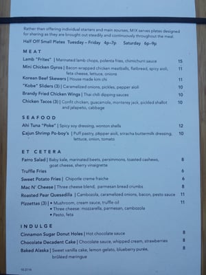 Menu photo 8 MIX Downtown Sacramento, CA Menu photo 8 MIX Downtown Sacramento, CA