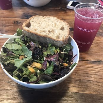 sweetgreen - Healthy Salads, Wraps, and Bowls - Peach and goat cheese salad with blueberry basil lemonade - Salad Near Me - Mountain View, California sweetgreen - Healthy Salads, Wraps, and Bowls - Peach and goat cheese salad with blueberry basil lemonade - Salad Near Me - Mountain View, California