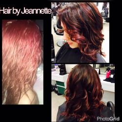 Corrective color before and after