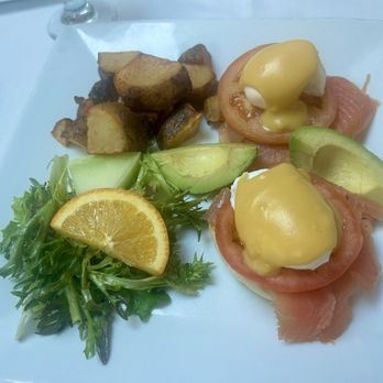 Chef Rolf's New Florida Kitchen - Smoked salmon Benny - Seafood Near Me - Osprey, Florida