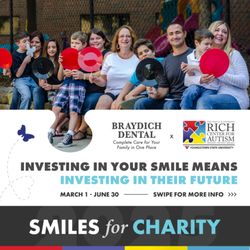 Braydich Dental - Our Smiles for Charity initiative is directly supporting the mission of The Rich Center for Autism.