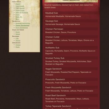 Trinacria - Baltimore - Sandwich Menu - Delis Near Me - Baltimore, Maryland Trinacria - Baltimore - Sandwich Menu - Delis Near Me - Baltimore, Maryland