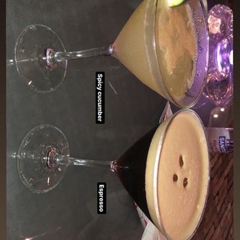 Hookah Bar at Dalia - Spicy Cucumber & Expresso Martini - Hookah Bars Near Me - Miami Beach , Florida