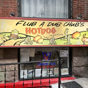 Flub A Dub Chub's - Sign on front of Flub A Dub Chub's. - Hot Dogs Near Me - Chicago, Illinois