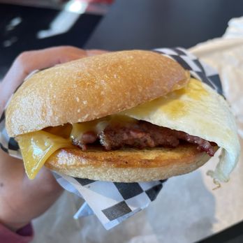 The Baked Cafe - Breakfast sandwich with sausage - Breakfast & Brunch Near Me - Camano Island, Washington