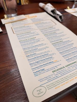 Menu photo 1 Sunflower Caffe Sonoma, CA