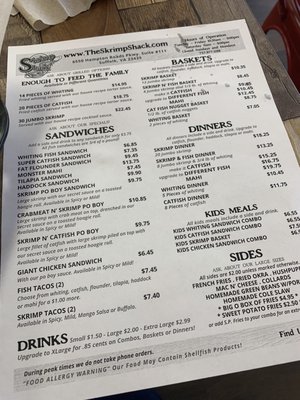 Menu photo 2 Skrimp Shack Suffolk, VA