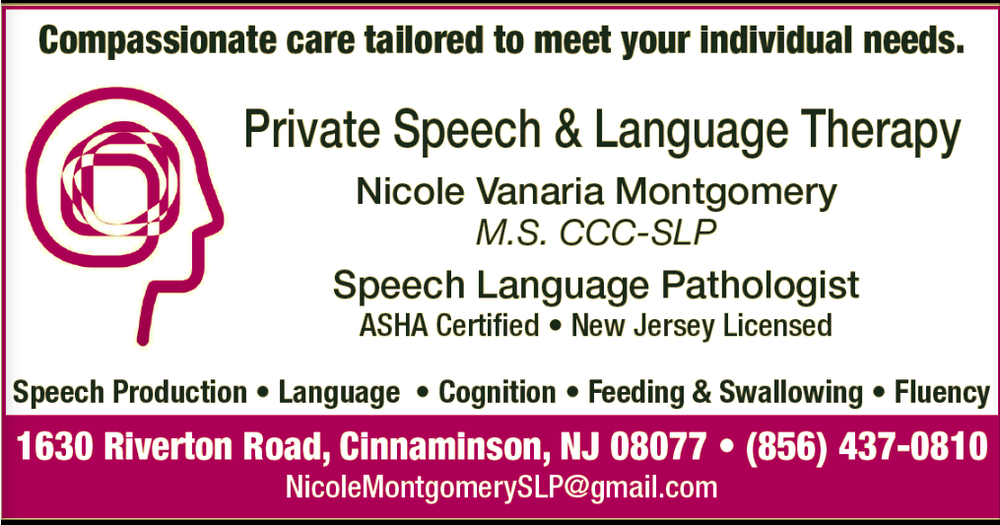 Nicole Vanaria Montgomery Speech Language Pathology - child therapist in Cinnaminson, NJ